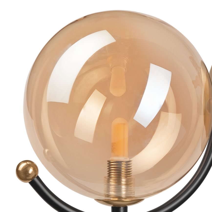 Φωτιστικό τοίχου GEORGIA 1xE14/5W/230V χρυσό/φιμέ μπεζ