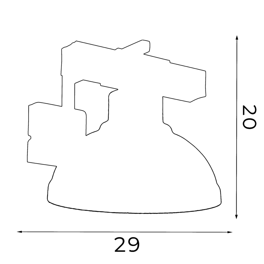 Φωτιστικό τοίχου HAKON 1xE27/60W/230V πατίνα