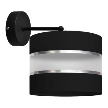 Φωτιστικό τοίχου HELEN 1xE27/15W/230V μαύρο