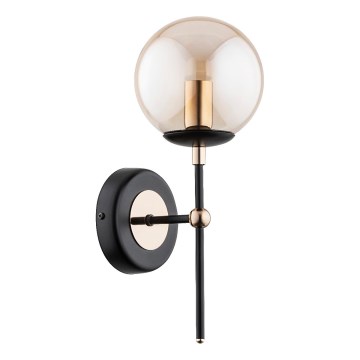 Φωτιστικό τοίχου ITORIS 1xE14/10W/230V μαύρο/χρυσό