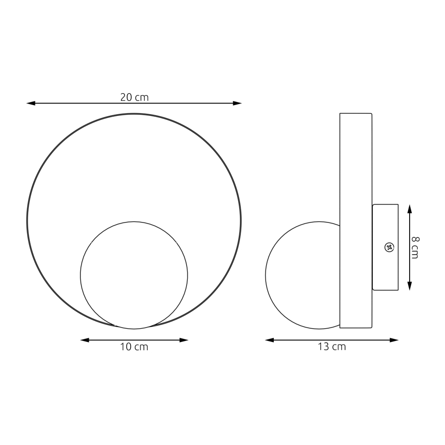 Φωτιστικό τοίχου KIDO 1xG9/8W/230V σε μπεζ απόχρωση