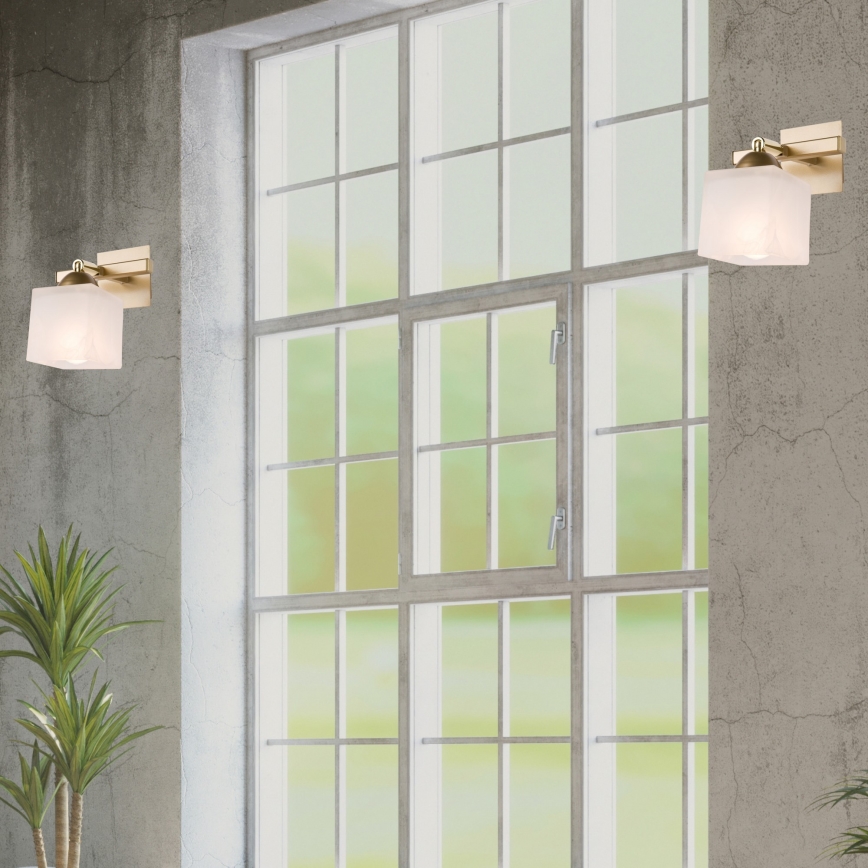 Φωτιστικό τοίχου KLARA 1xE14/40W/230V χρυσό