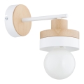 Φωτιστικό τοίχου LARSO 1xE27/15W/230V λευκό/μπεζ