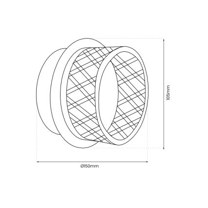 Φωτιστικό τοίχου LED ELEGANCE LED/9W/230V χρυσό