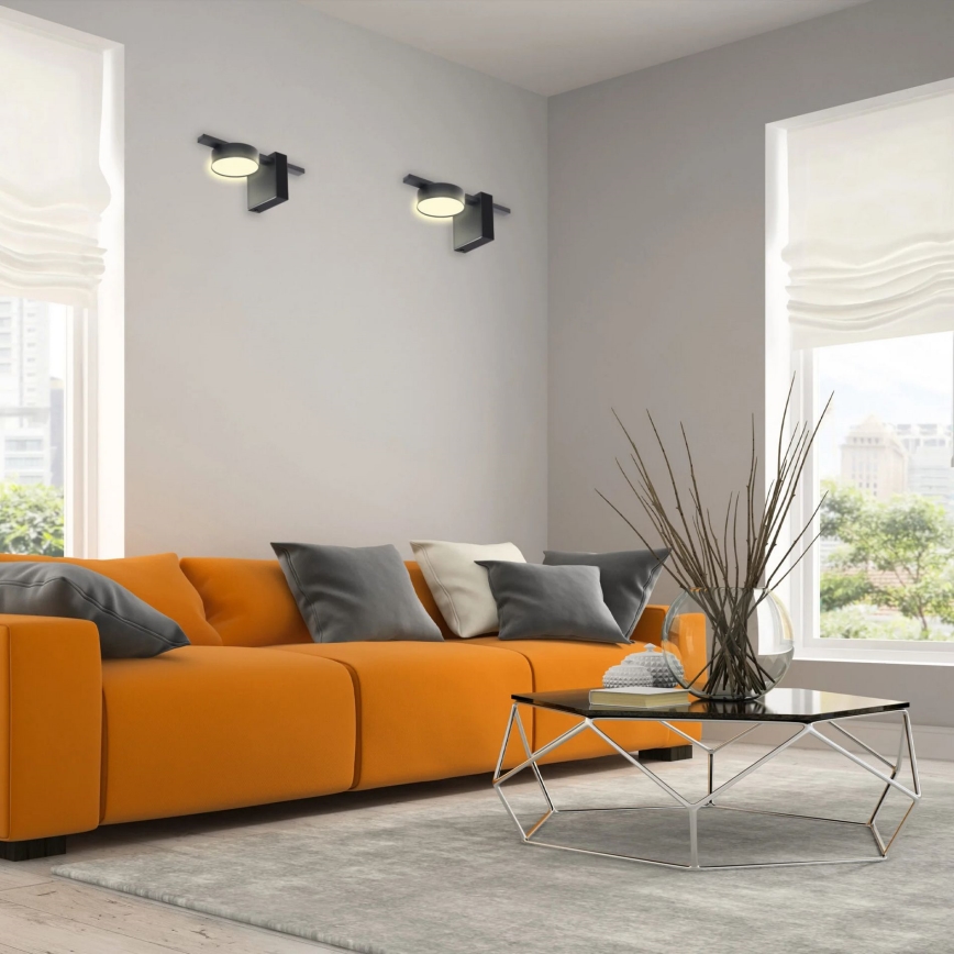 Φωτιστικό τοίχου LED JOY 1xGX53/6W/230V μαύρο