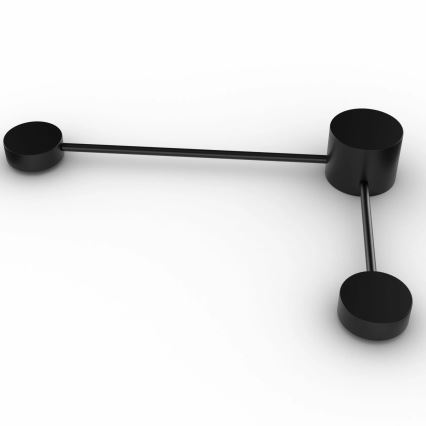 Φωτιστικό τοίχου LED JOY 2xGX53/6W/230V μαύρο