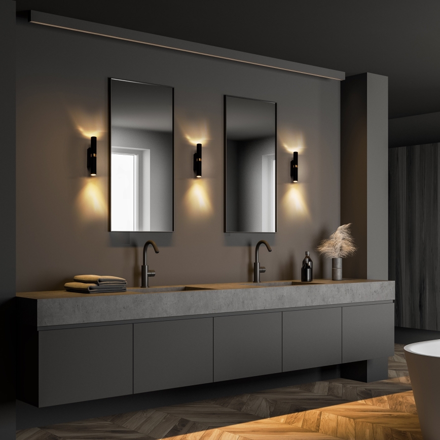 Φωτιστικό τοίχου LED LAGOS 2xG9/3W/230V 4000K μαύρο/χρυσαφί