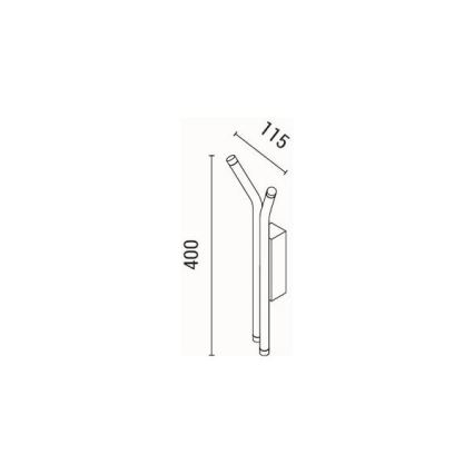Φωτιστικό τοίχου LED LED/10W/230V 3000K