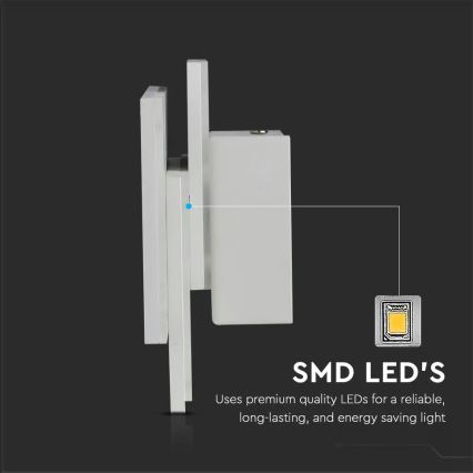 Φωτιστικό τοίχου LED LED/12W/230V 3000K λευκό