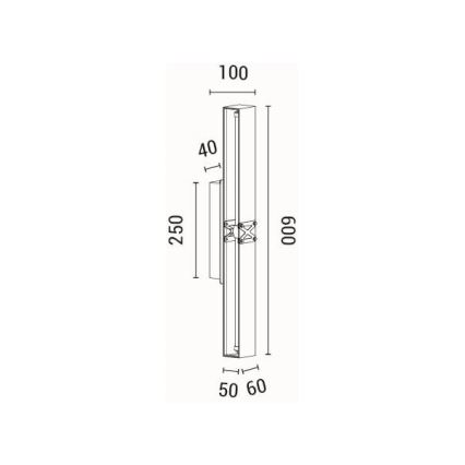 Φωτιστικό τοίχου LED LED/13W/230V 3000K