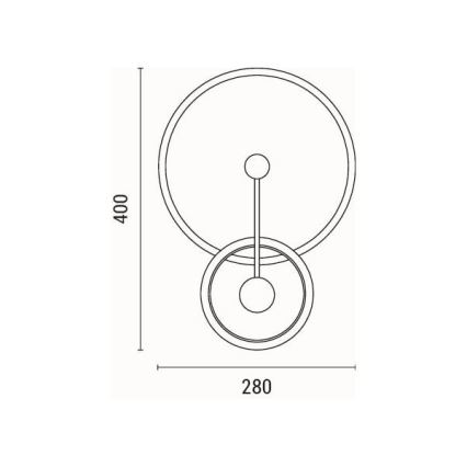 Φωτιστικό τοίχου LED LED/15W/230V 3000K
