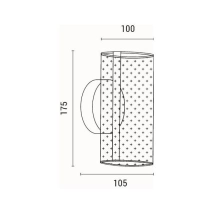 Φωτιστικό τοίχου LED LED/8W/230V 3000K