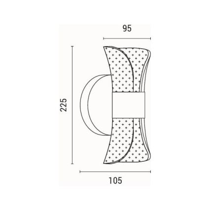 Φωτιστικό τοίχου LED LED/8W/230V 3000K