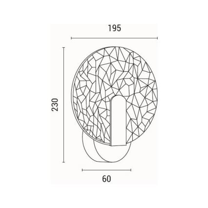 Φωτιστικό τοίχου LED LED/8W/230V 3000K