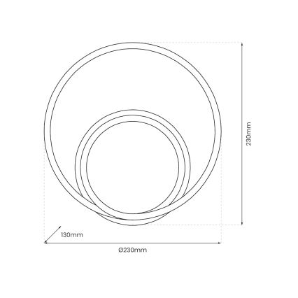 Φωτιστικό τοίχου LED LUCERO LED/13W/230V γυαλιστερό χρώμιο