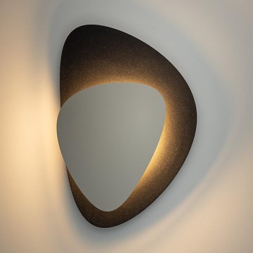 Φωτιστικό τοίχου LED PEDRA LED/7W/230V μαύρο/μπεζ