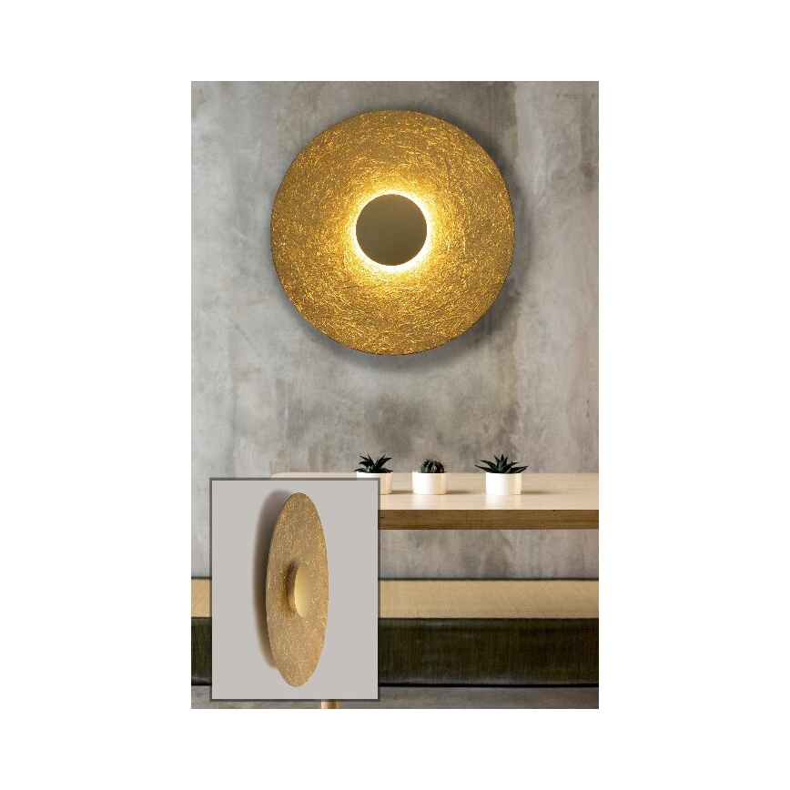 Φωτιστικό τοίχου LED SOLE LED/7W/230V διάμετρος 44 cm χρυσό