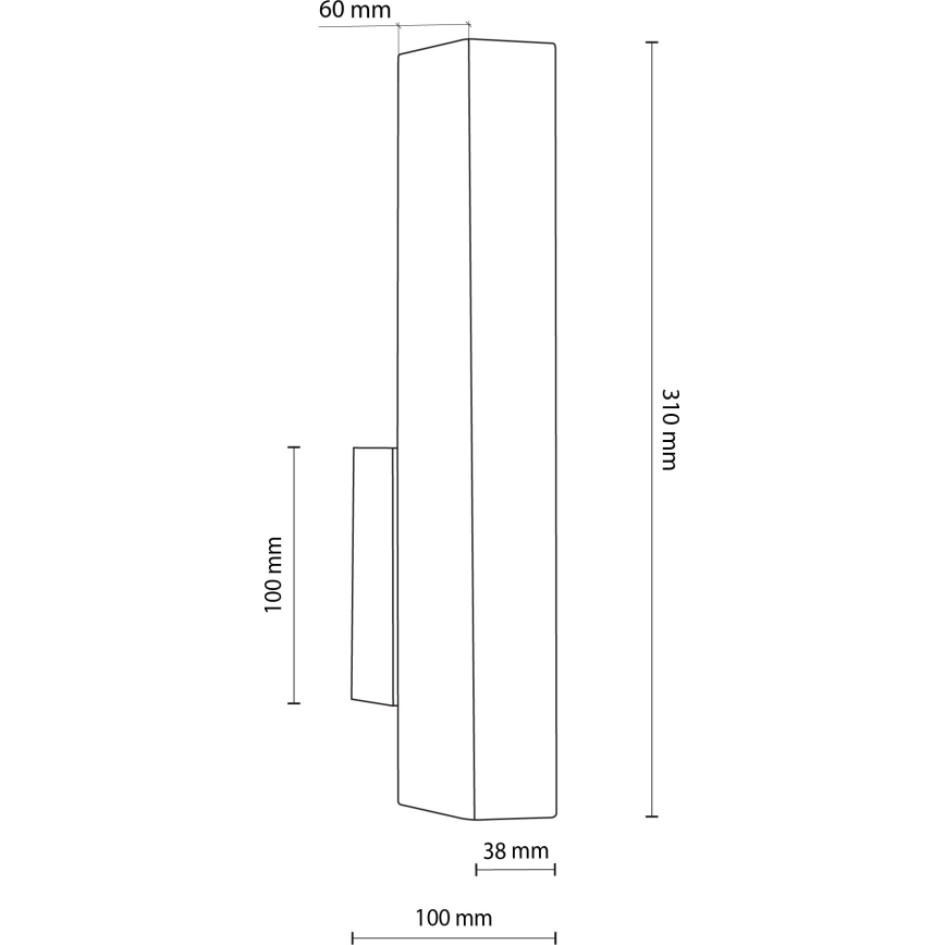 Φωτιστικό τοίχου LED TEO LED/3W/230V 3000K καρυδιά