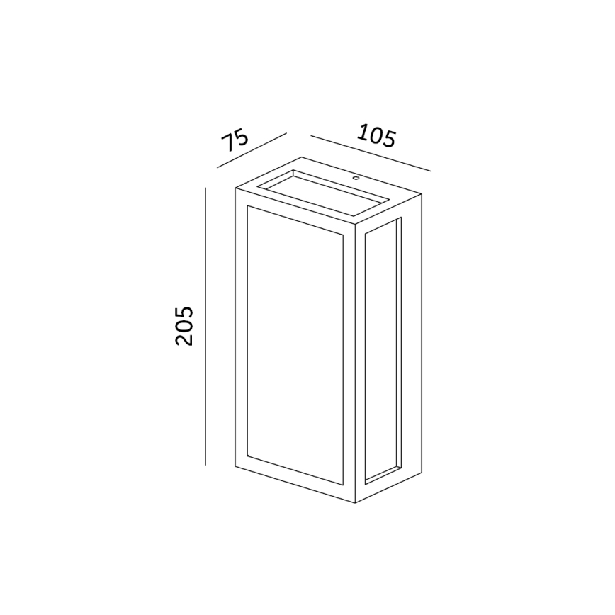 Φωτιστικό τοίχου LED εξωτερικού χώρου ENTERA LED/10W/230V 4000K IP54