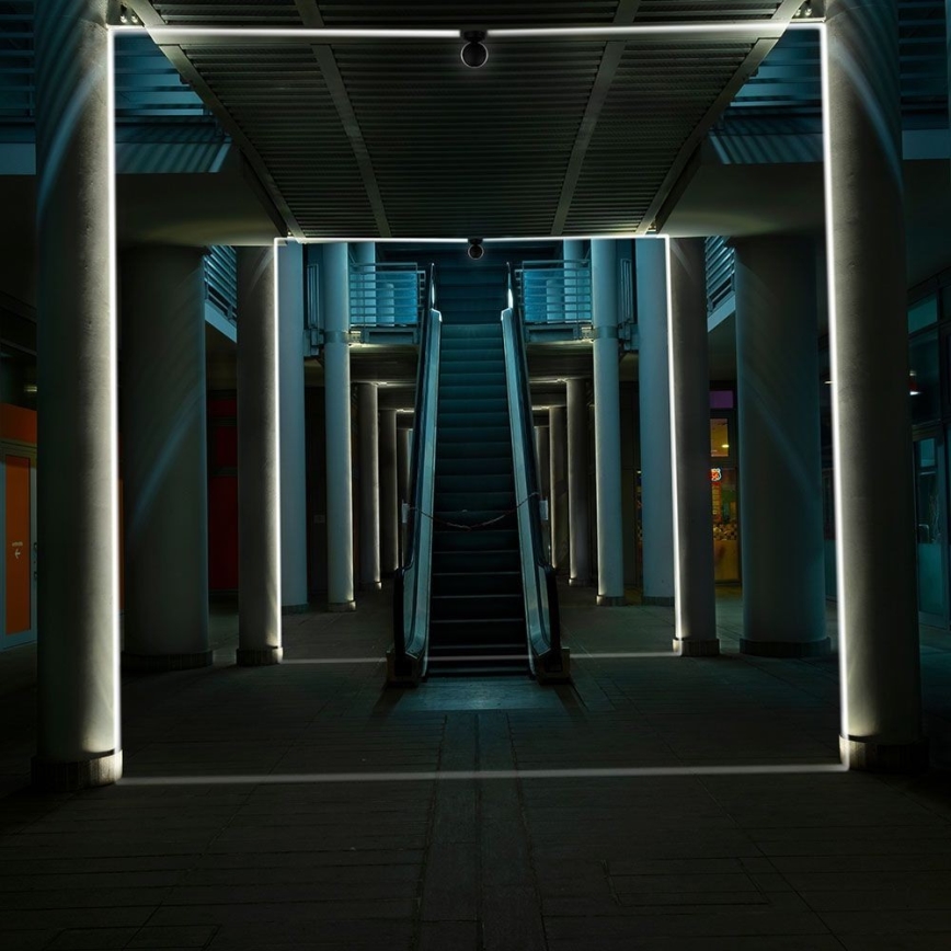 Επιτοίχιο εύκαμπτο φωτιστικό LED εξωτερικού χώρου LED/7W/230V 3000K IP65 μαύρο