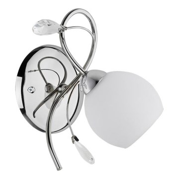 Φωτιστικό τοίχου LIVIA 1xE14/10W/230V γυαλιστερό χρώμιο