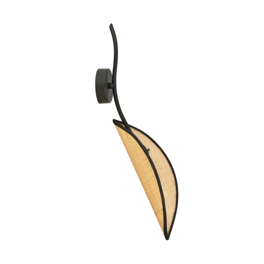 Φωτιστικό τοίχου LOTUS 1xE14/10W/230V μαύρο/μπεζ