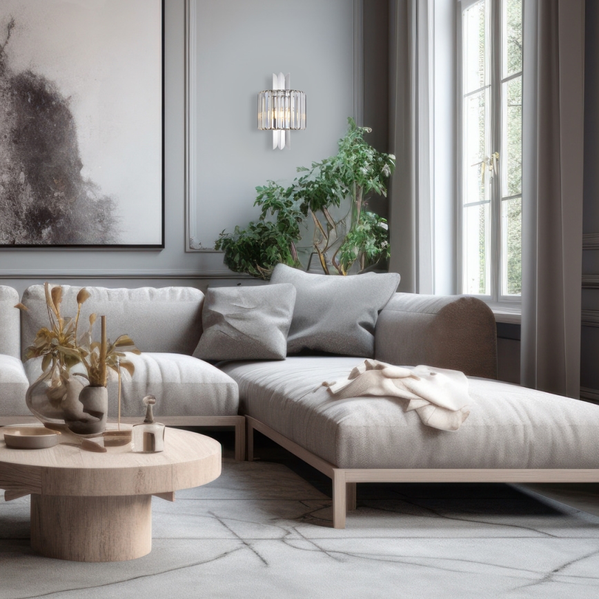 Φωτιστικό τοίχου MARGOT 2xE14/40W/230V ματ χρώμιο