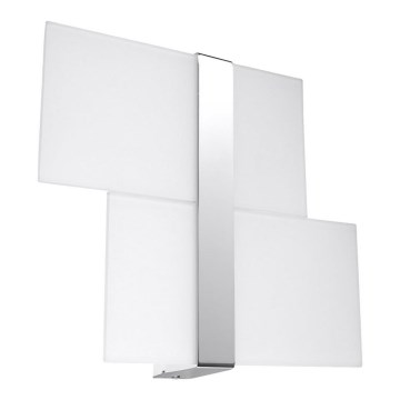 Φωτιστικό τοίχου MASSIMO 2xG9/40W/230V λευκό/γυαλιστερό χρώμιο