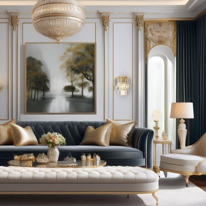 Φωτιστικό τοίχου MILANO 2xE14/40W/230V χρυσό