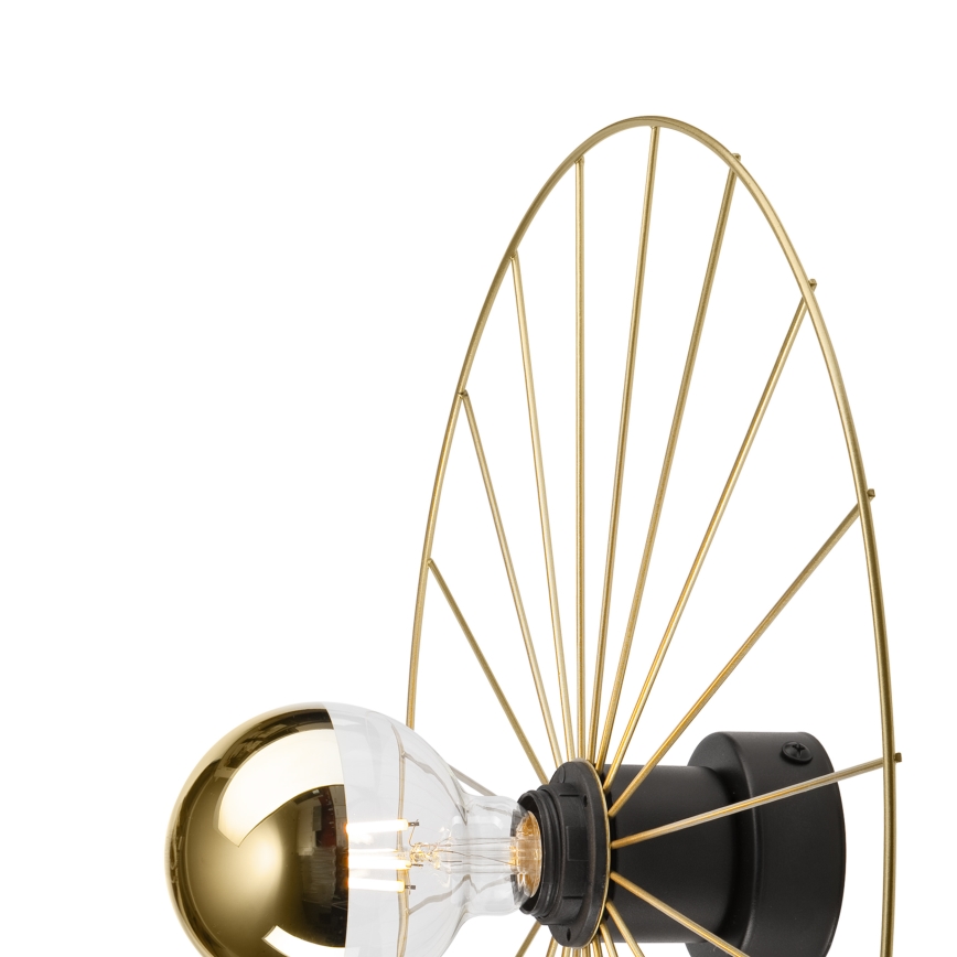 Φωτιστικό τοίχου MONTANA 1xE27/15W/230V διάμετρος 45 cm χρυσό