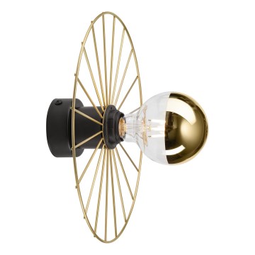 Φωτιστικό τοίχου MONTANA 1xE27/15W/230V διάμετρος 30 cm χρυσό