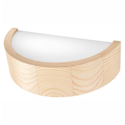 Φωτιστικό τοίχου NATURAL 1xE27/60W/230V πεύκο