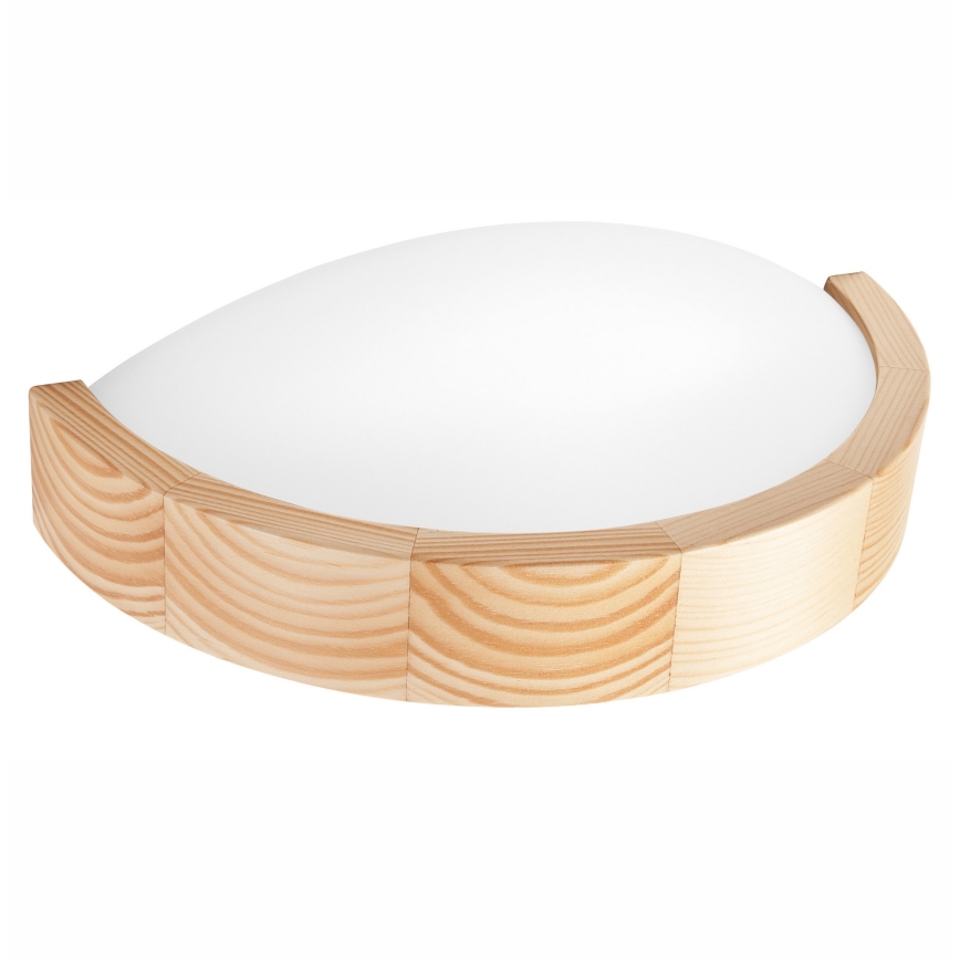 Φωτιστικό τοίχου NATURAL SLIM 1xE27/60W/230V πεύκο