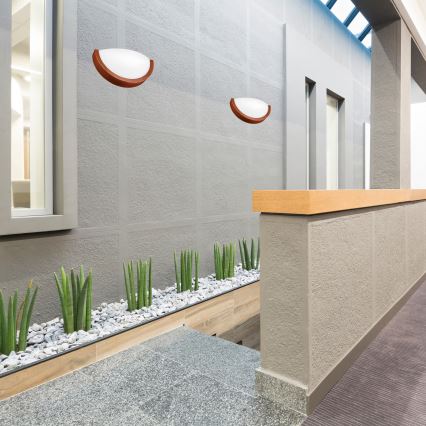 Φωτιστικό τοίχου NATURAL SLIM 1xE27/60W/230V πεύκο/καφέ