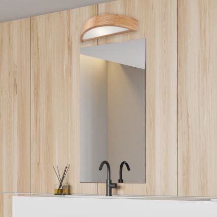 Φωτιστικό τοίχου OAK 1xE27/60W/230V δρυς