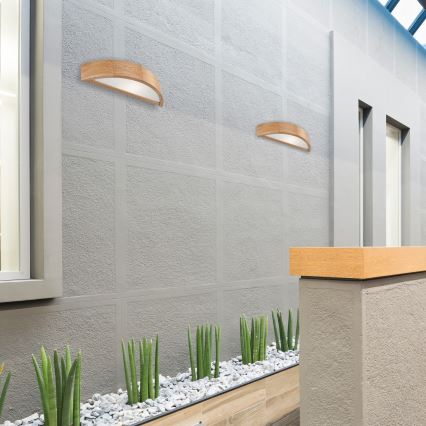 Φωτιστικό τοίχου OAK 1xE27/60W/230V δρυς