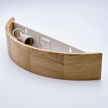 Φωτιστικό τοίχου OAK 1xE27/60W/230V δρυς