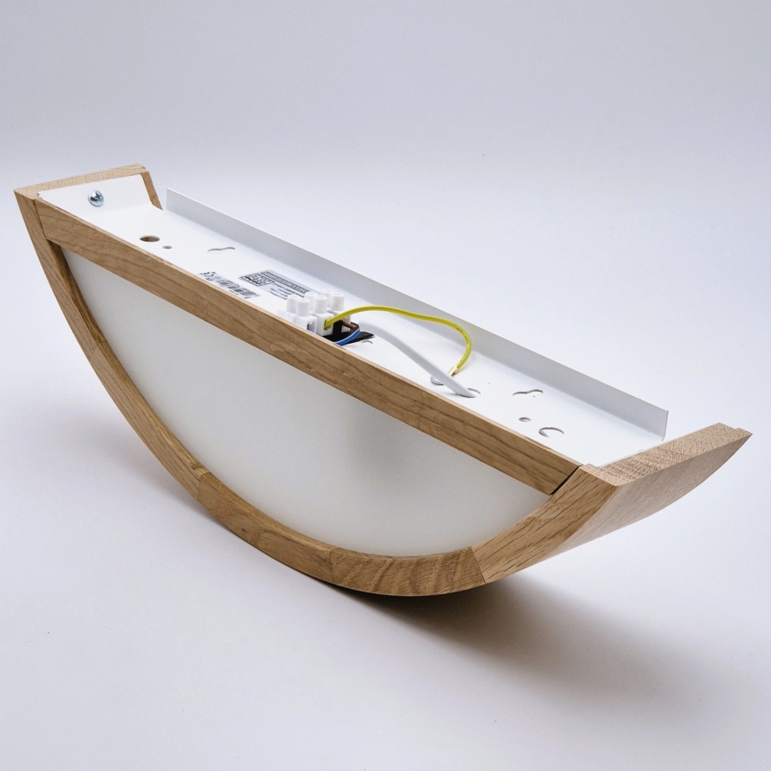 Φωτιστικό τοίχου OAK 1xE27/60W/230V δρυς