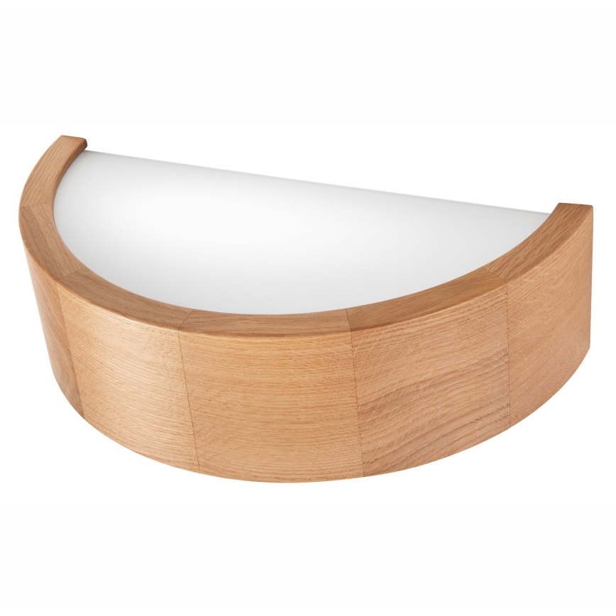 Φωτιστικό τοίχου OAK 1xE27/60W/230V δρυς