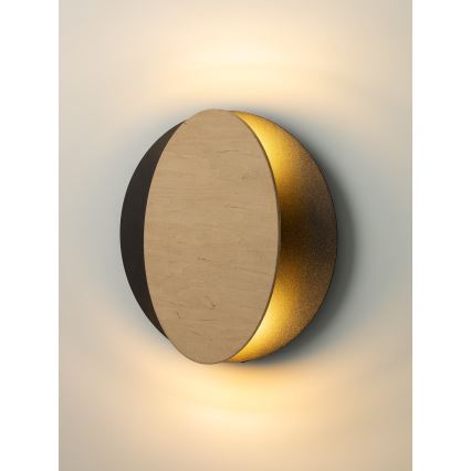 Φωτιστικό τοίχου OVO 2xG9/12W/230V μαύρο/καφέ