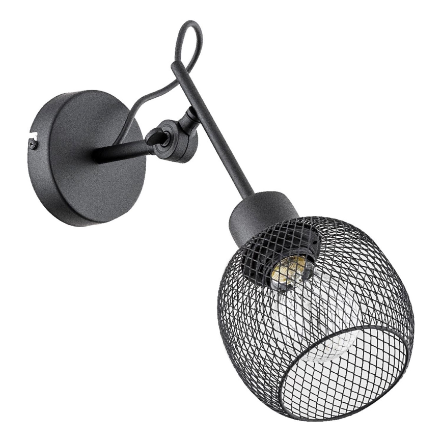 Φωτιστικό τοίχου POLO 1xE27/15W/230V μαύρο