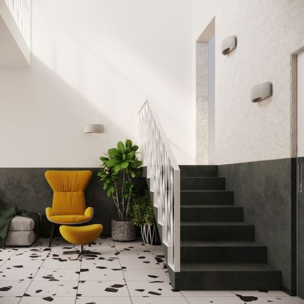 Φωτιστικό τοίχου PONTIUS 1xG9/40W/230V γκρι