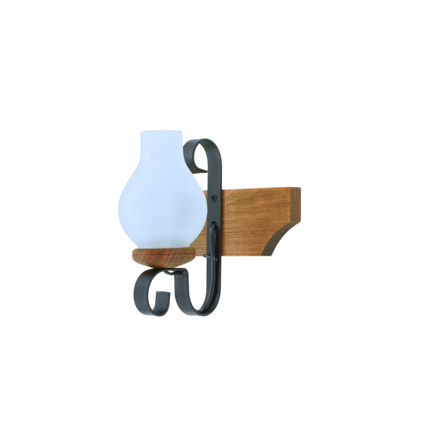 Φωτιστικό τοίχου QUEEN 1xE14/40W/230V οξιά