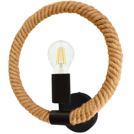 Φωτιστικό τοίχου ROPE ARTHUR 1xE27/12W/230V