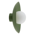 Φωτιστικό τοίχου SLATE 1xG9/8W/230V διάμετρος 28 cm πράσινο
