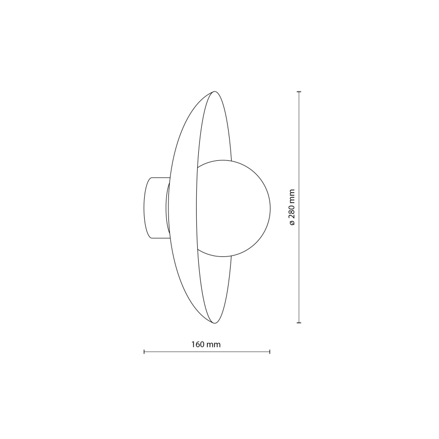 Φωτιστικό τοίχου SLATE 1xG9/8W/230V διάμετρος 28 cm πράσινο