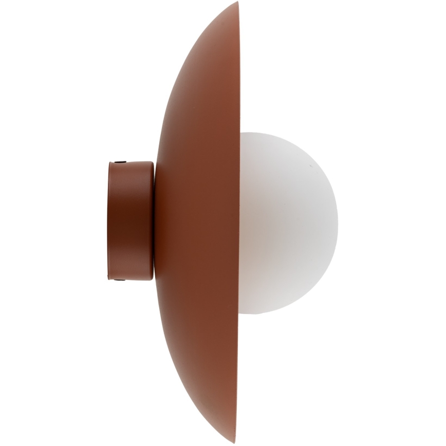 Φωτιστικό τοίχου SLATE 1xG9/8W/230V διάμετρος 28 cm τούβλο