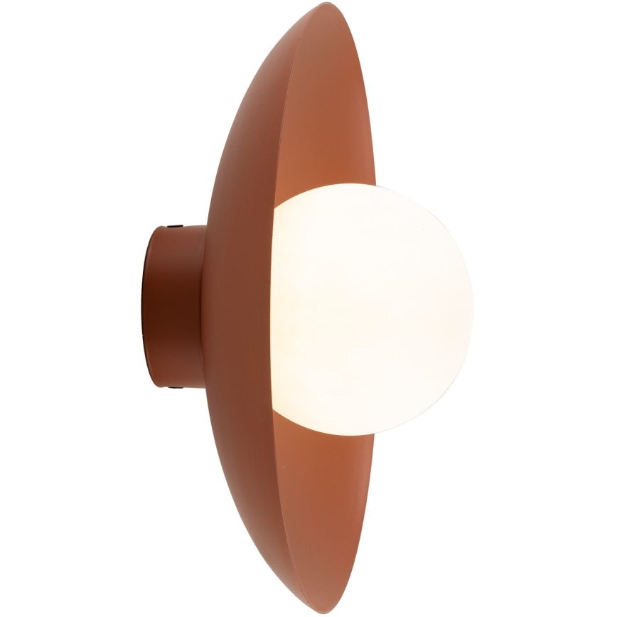 Φωτιστικό τοίχου SLATE 1xG9/8W/230V διάμετρος 28 cm τούβλο