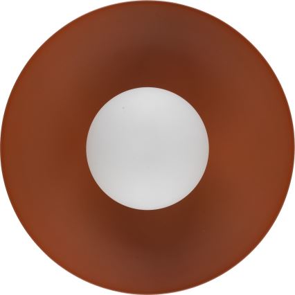 Φωτιστικό τοίχου SLATE 1xG9/8W/230V διάμετρος 28 cm τούβλο