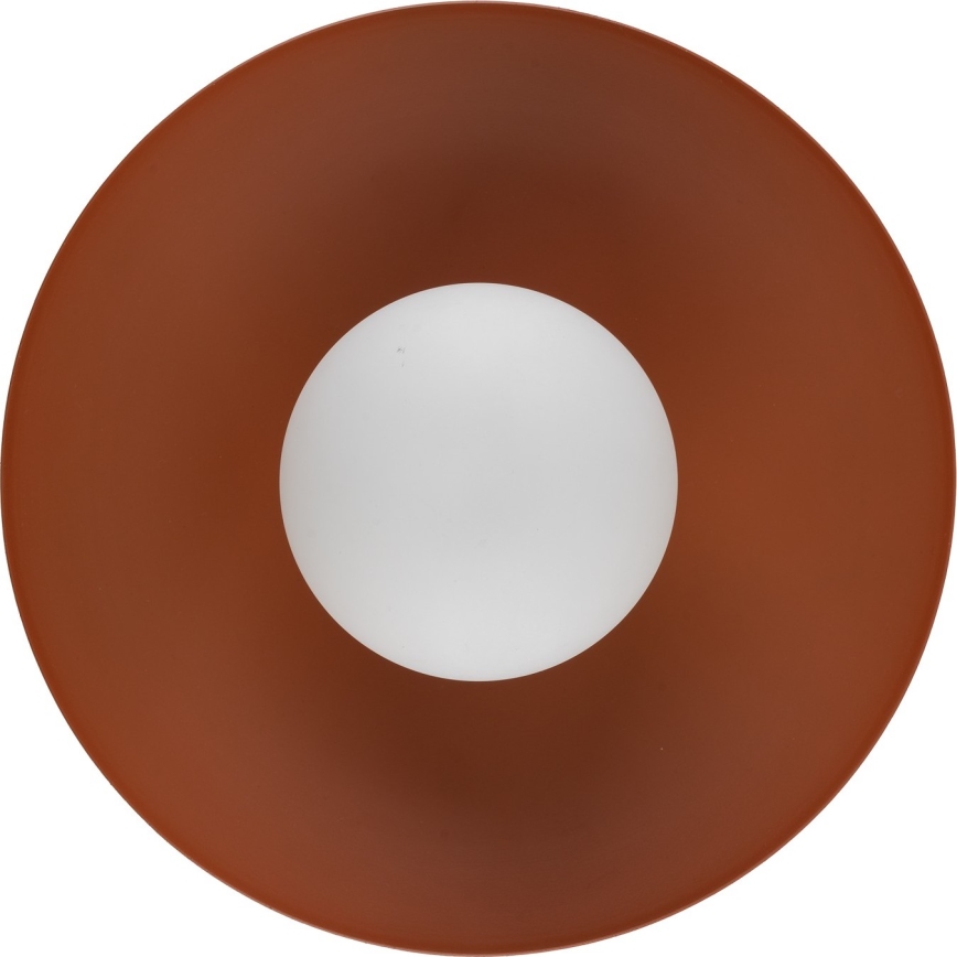 Φωτιστικό τοίχου SLATE 1xG9/8W/230V διάμετρος 28 cm τούβλο